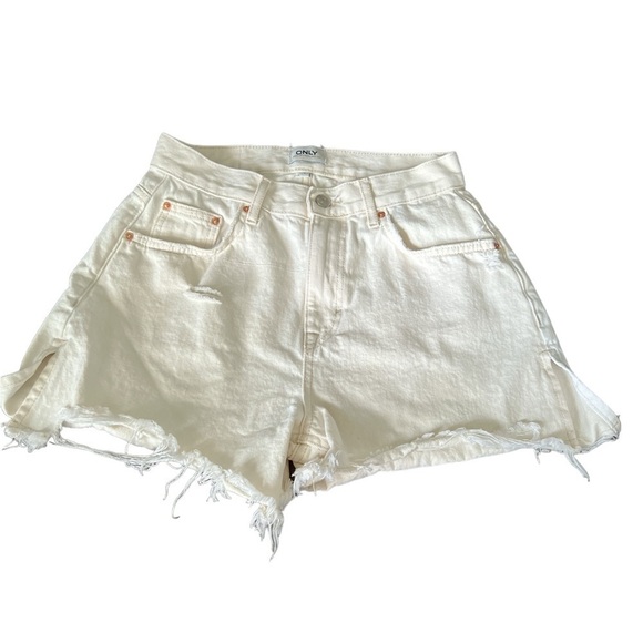 Only Women Distressed Jeans Shorts - Picture 1 of 16